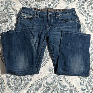 Men’s Rock Revival Jeans Clint Straight Size 38/30